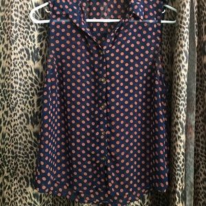 Polka dot blouse